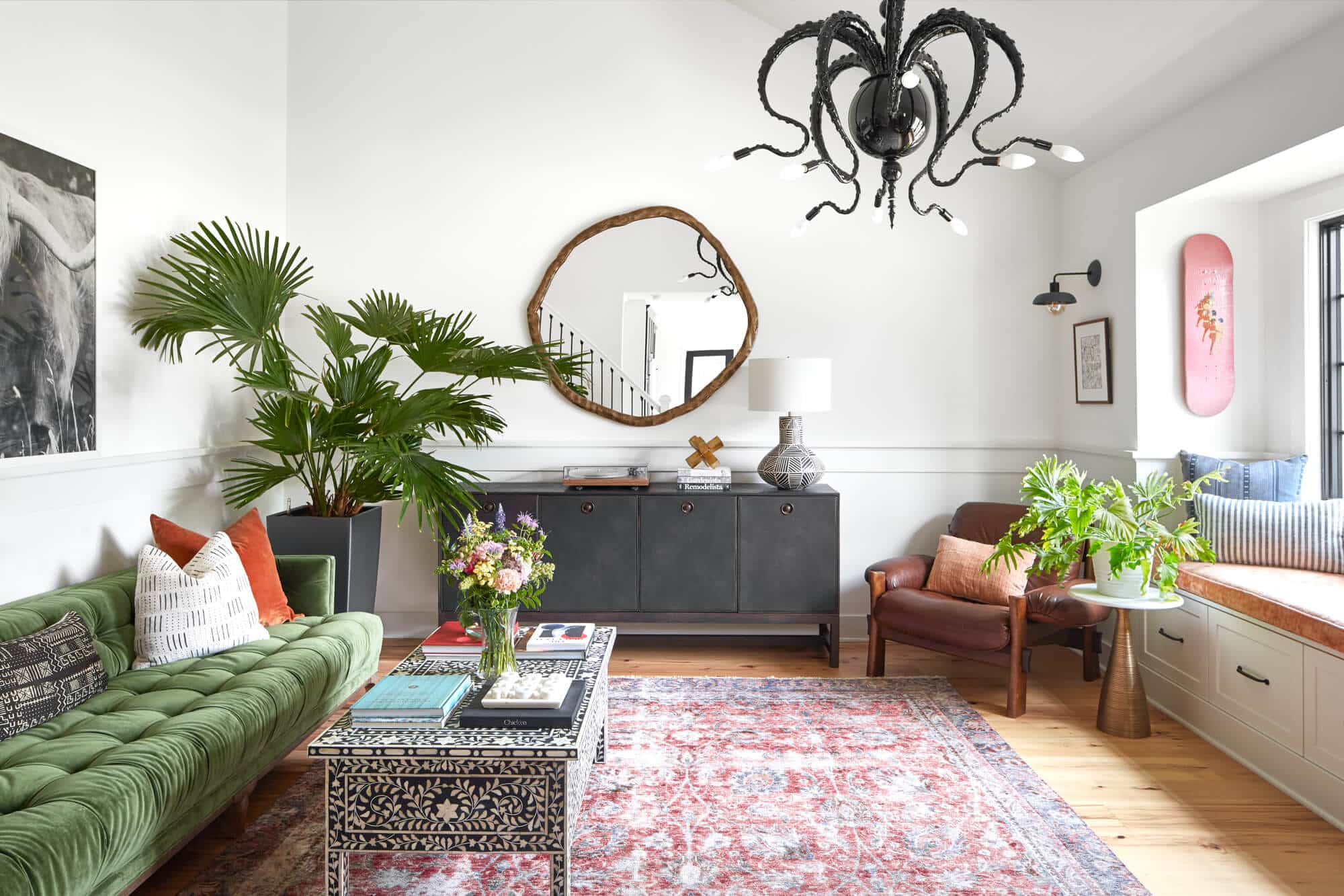Family Room Interior Designer Eclectic by Michelle Gage Interiors