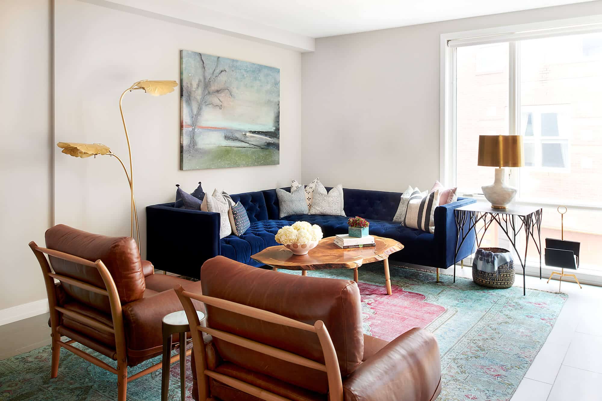 Living Room Interior Design Philadelphia by Michelle Gage Interiors
