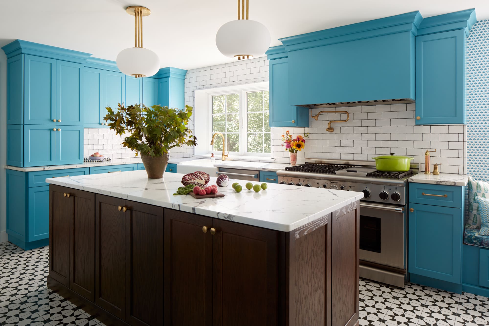 Teal Blue Kitchen Design By Michelle Gage Interiors
